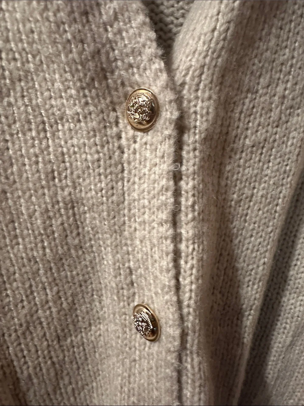 Cozy Cream Knit Button-Up Cardigan Sweater Lightweight
